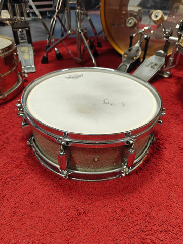 Rogers Holiday 14x5 Silver Sparkle Pearl Snare 1960s 8 Lugs